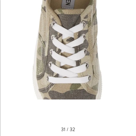 Steve Madden Emmi Camo Sneaker Size 10 (9-9.5) - Picture 5 of 9